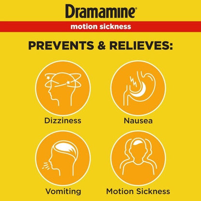 Dramamine - Chewable Orango Tablets 8 - Count.