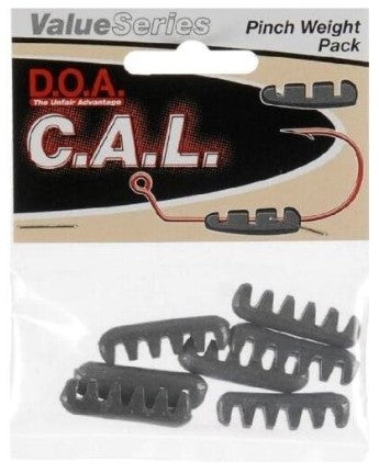DOA 66002 C.A.L. Pinch Weight, 1/4 oz, Natural, 7/Pack
