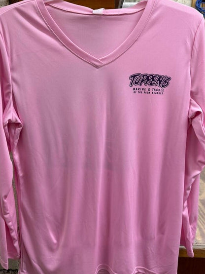 Tuppen's Lady Sailfish Pink V-Neck