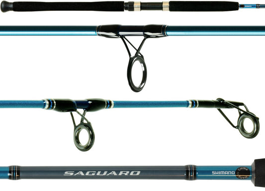 Shimano Saguaro Spinning Rod 7' 1 Piece Fast, Med Heavy 20-50lb