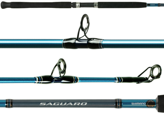 Shimano Saguaro Conventional Rod 6'6" 1pc Fast,Med Hvy 20-50lb