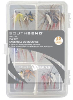 South Bend Assorted Flies In Box 25pk