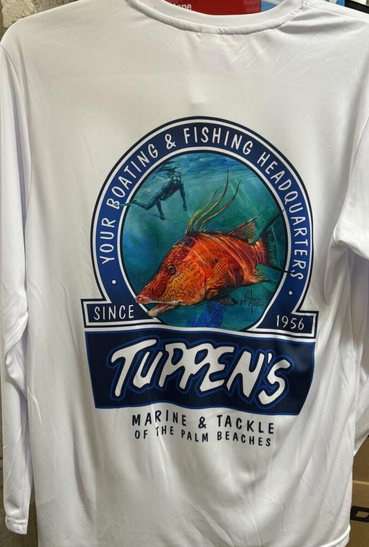 Tuppen's Hogfish L/S Performance-White