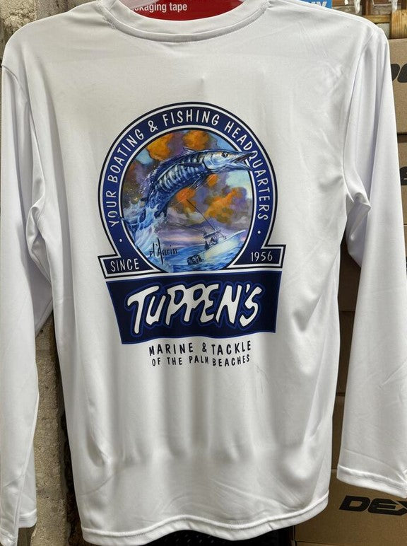 Tuppen's Wahoo L/S Performance White