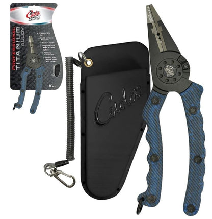 Cuda 8" Professional Titanium Alloy Plier w/ Handle, Hard Sheth and Lanyard.