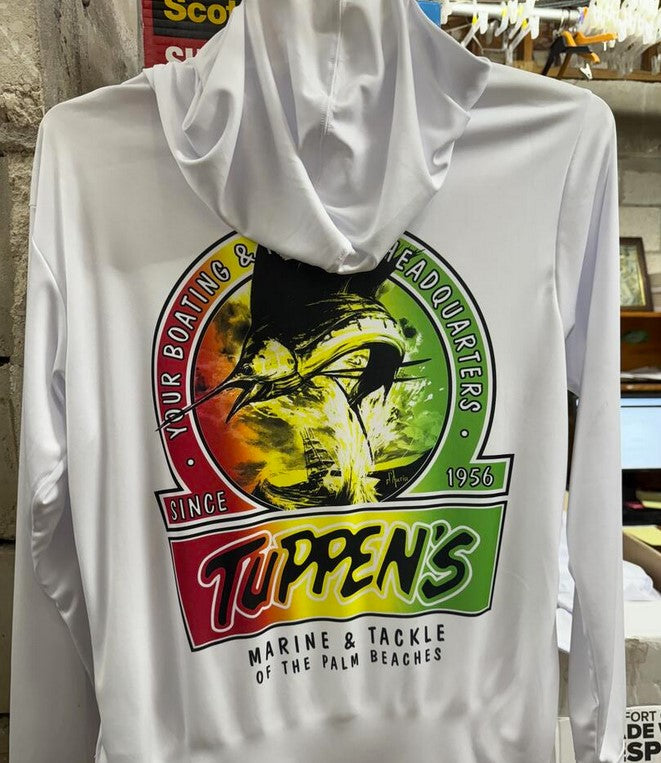 Tuppen's Rasta L/S Performance Hoody White