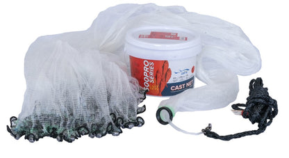 Ahi 600 Pro Series Cast Nets with 1/4" Monofilament Square Mesh.