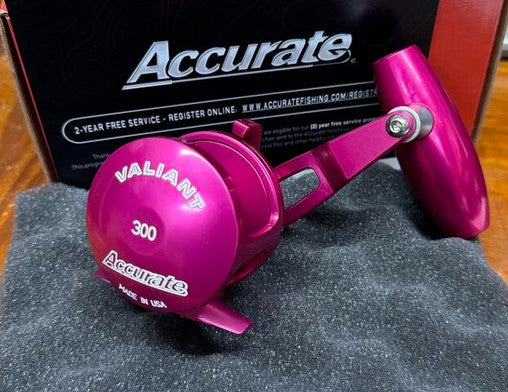 Accurate Boss Valiant 300 BV SPJ Reel Hot Pink.