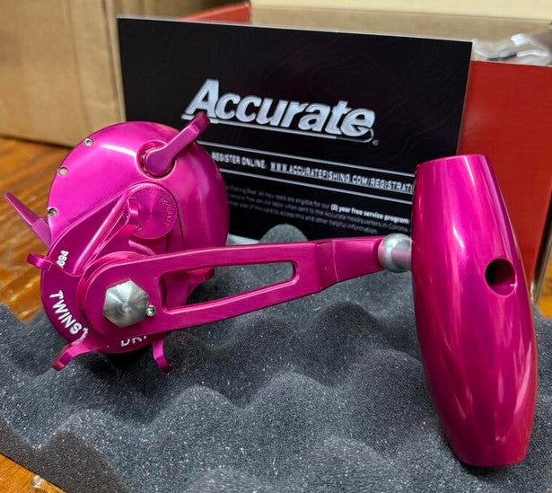 Accurate Tern 2 SPJ 500 Narrow 6:1 Star Drag Reel Pink TXD-500XN-SPJ-HP