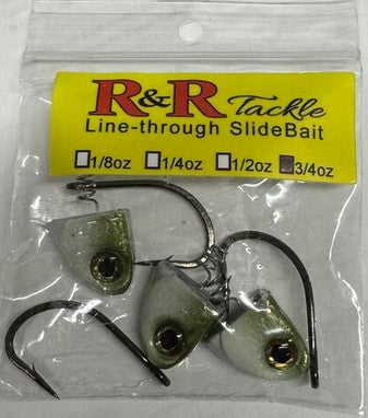 R & R Jighead with 4/0 Mustad Black Nickle Hook