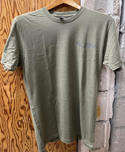 NLBN Cotton Short Sleeve - Military Green - Grey Snook Stamp