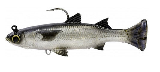 Savage Gear Pulse Tail Mullet RTF Swimbait - 5in - Silver Mullet