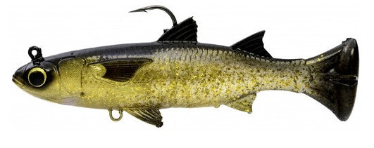 Savage Gear Pulse Tail Mullet RTF Swimbait - 5in - Golden Mullet