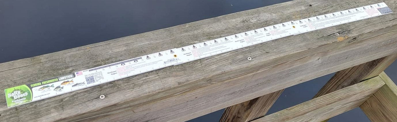 Salty Bones Florida Freshwater Lawstick - 36" Folding Fishing Ruler - Made in The USA