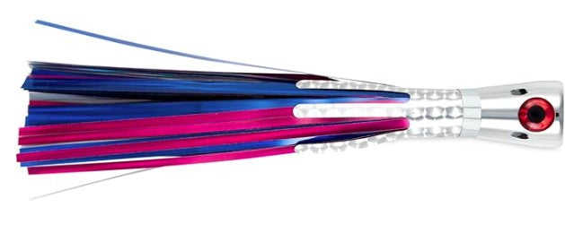 Billy Baits Super Smoker Lure, Blue/Fuchsia Skirt, 2 oz / 56.6 g Head, 8 in / 20.3 cm