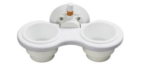 Sea Sucker 2-Cup Holder Vertical Mount - White.