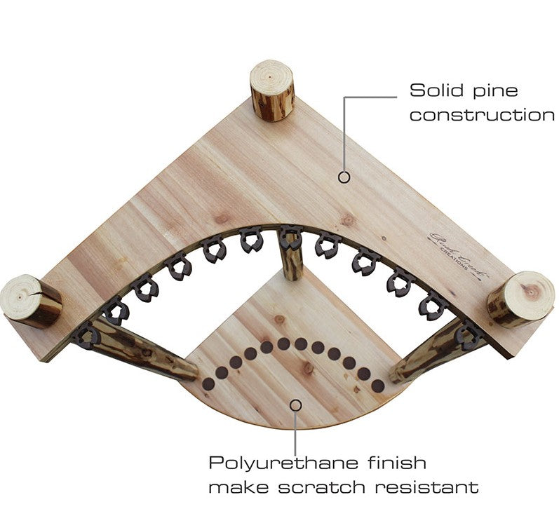 Rush Creek Creations 12-Fishing Rod Corner Storage Rack