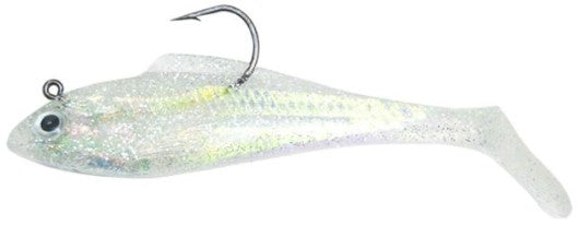 Halo Shad 1/2 oz Clear Sparkle 3 pk