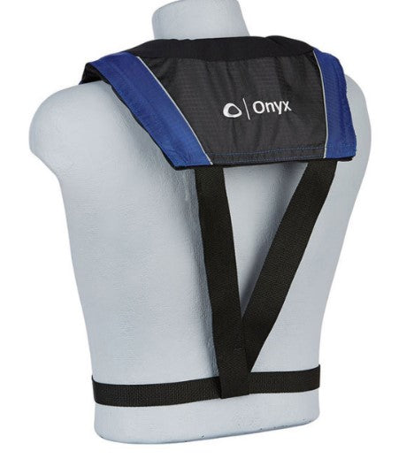 Onyx A/M-24 Automatic/Manual Inflatable PFD Life Jacket - Blue