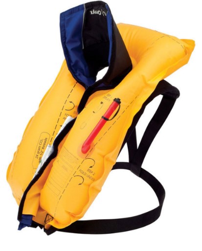 Onyx A/M-24 Automatic/Manual Inflatable PFD Life Jacket - Blue