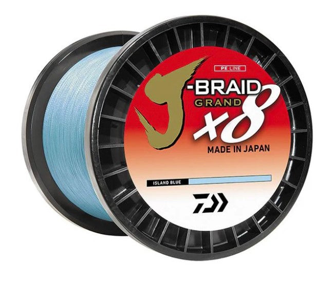 Daiwa J-Braid Grand Bulk Spool - Island Blue - 80lb 3000 yds