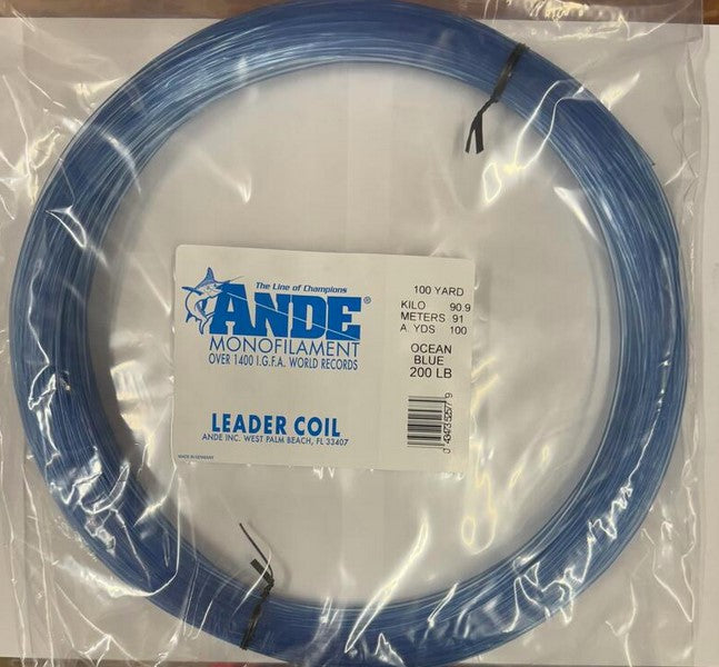 ANDE Monofilament Leader Coil 100yd