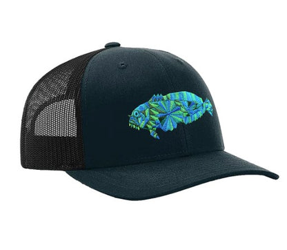 The Toad Navy Front W/ Navy Mesh Black Hat