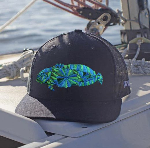 The Toad Navy Front W/ Navy Mesh Black Hat