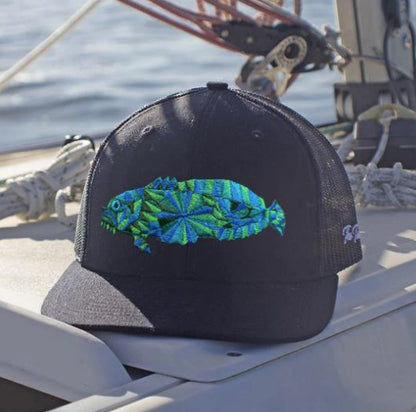 The Toad Navy Front W/ Navy Mesh Black Hat