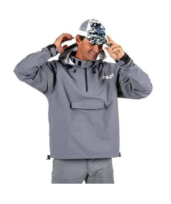 SaltX Grey Seahook Splash Top Rain Jacket