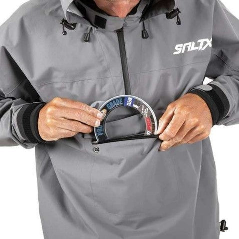 SaltX Grey Seahook Splash Top Rain Jacket