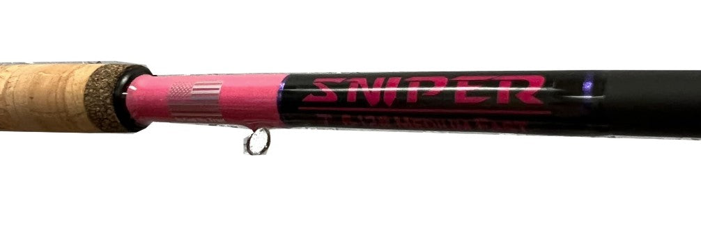 Bull Bay BBRSR17-7-PINK 7' 8-17lb. 3/8-3/4oz Sniper Pink Edition Spinning Rod.