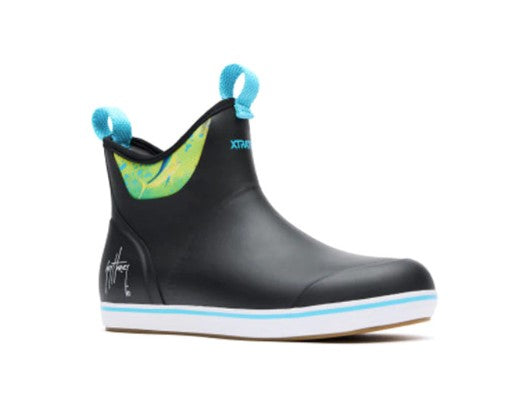 Xtratuf XMABGH00 Deck Boots Black Mahi-Mahi - Guy Harvey.