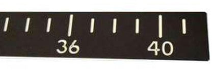 Deep Blue Starboard Fish Ruler - 42 in. - Black