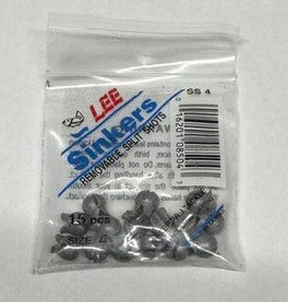 LEE Sinkers Removable Split Shot Sinkers Size 4