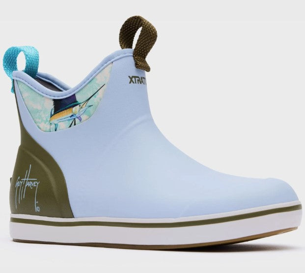 Xtratuf Guy Harvey Sky Blue Marlin Ankle Deck Boot - Women's. XWABGH20