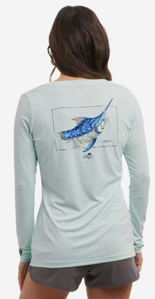 Pelagic Aquatek Women's Goione Marlin Performance Fishing Shirt Long Sleeve