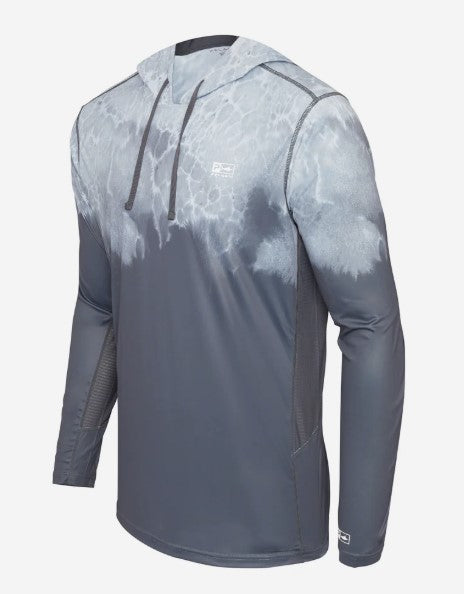 Pelagic Vaportek Hooded Men's Prop Wash Graphite Long Sleeve