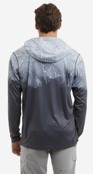 Pelagic Vaportek Hooded Men's Prop Wash Graphite Long Sleeve