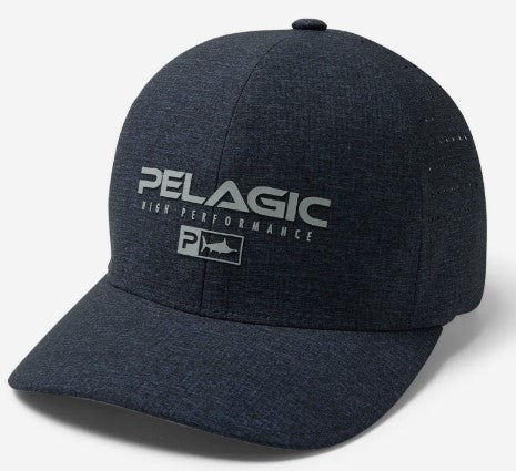 Pelagic Delta Flxfit Heathered Smokey Blue Hat Large X-Large