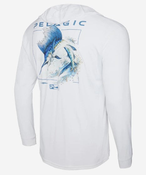 Aquatek Mens Hooded Goione Sailfish White