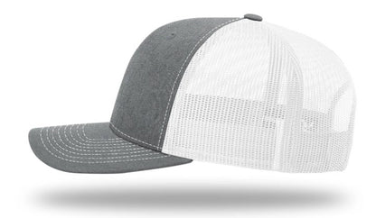 Lost Wando Florida Tarpon Color Patch Heather Grey White  Trucker Snapback Hat