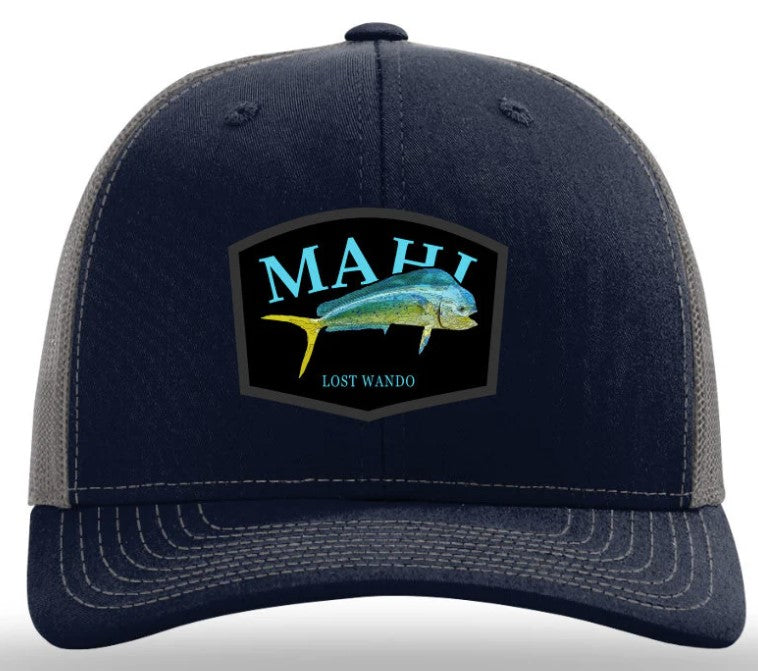 Lost Wando Mahi Color Patch Navy/Charcoal Trucker Snapback Hat