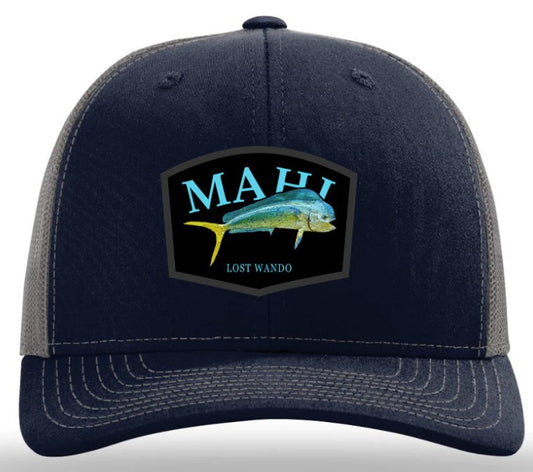 Lost Wando Mahi Color Patch Navy/Charcoal Trucker Snapback Hat