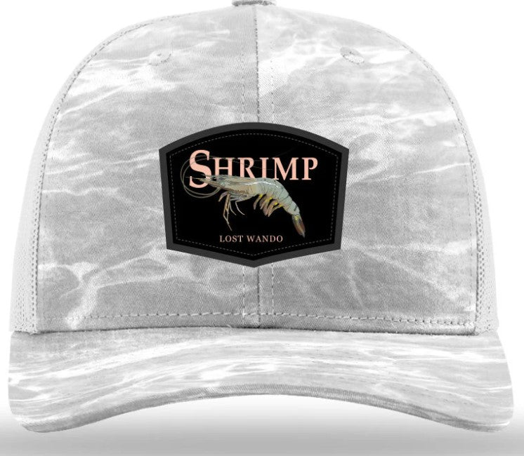 Lost Wando Shrimp Color Patch Mossy Oak Elements Bonefish Camo Trucker Snapback Hat