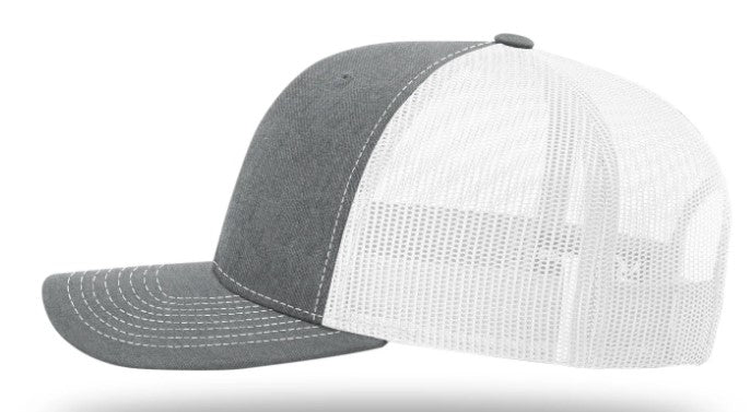 Lost Wando Surfing Big Foot (Biff) Color Patch heather Grey/White Trucker Snapback Hat