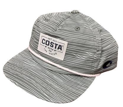 Costa Printed Unstructured Snapback Hat Dark Sage Green