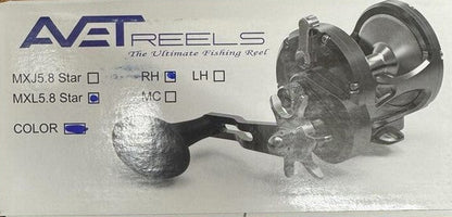 Avet MXL 5.8 Star Drag Reel - Right Hand Star Blue