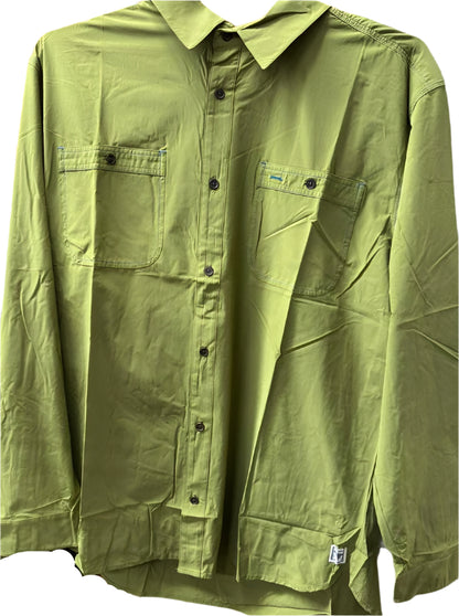 Fish Water Clothing Copahee Long Sleeve Woven Peat Moss