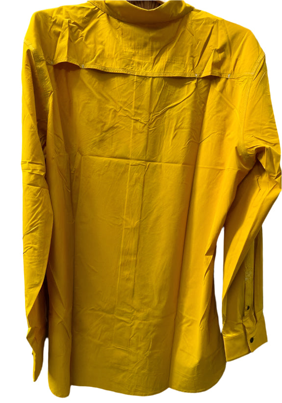 Fish Water Clothing Copahee Long Sleeve Woven Golden Yellow
